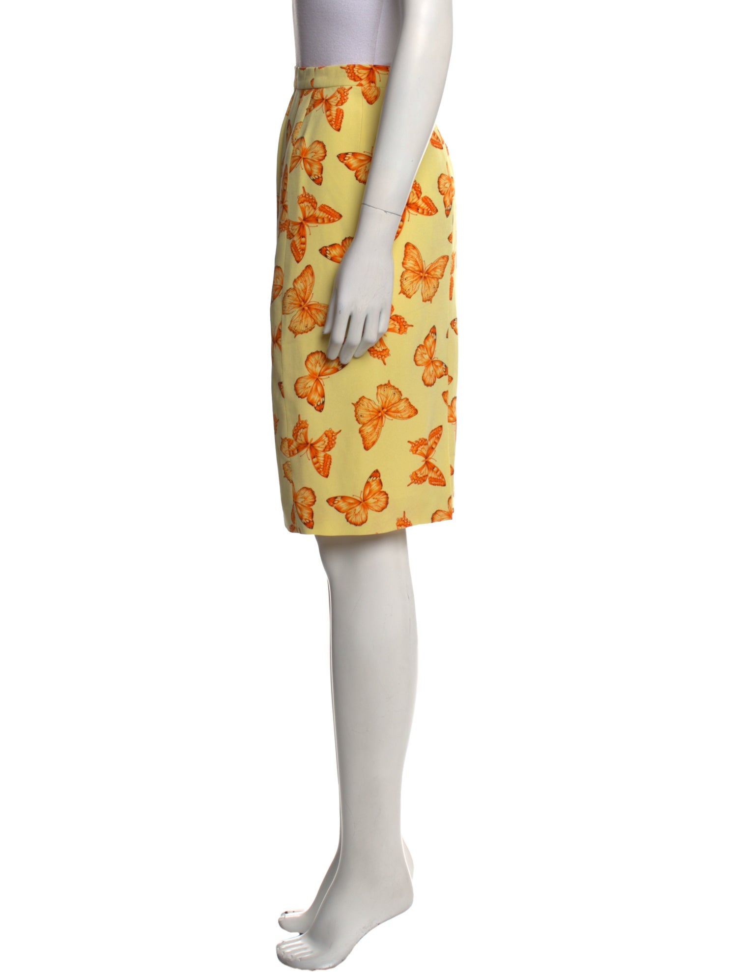 Escada Floral Print Knee-Length Skirt