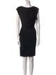 Escada Bateau Neckline Knee-Length Dress