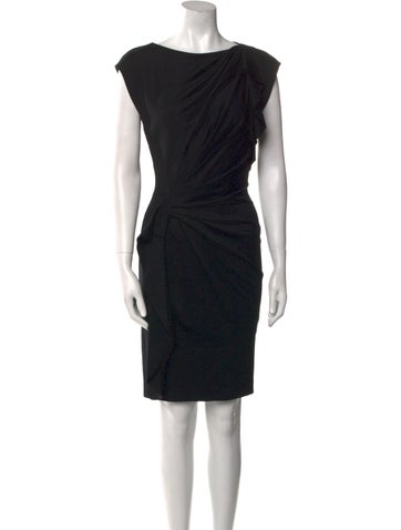 Escada Dresses Bateau Neckline Knee-Length Dress S