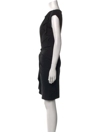 Escada Bateau Neckline Knee-Length Dress