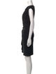 Escada Bateau Neckline Knee-Length Dress