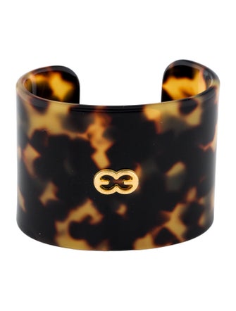 Escada Resin Logo Cuff Bracelet