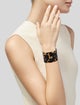 Escada Resin Logo Cuff Bracelet