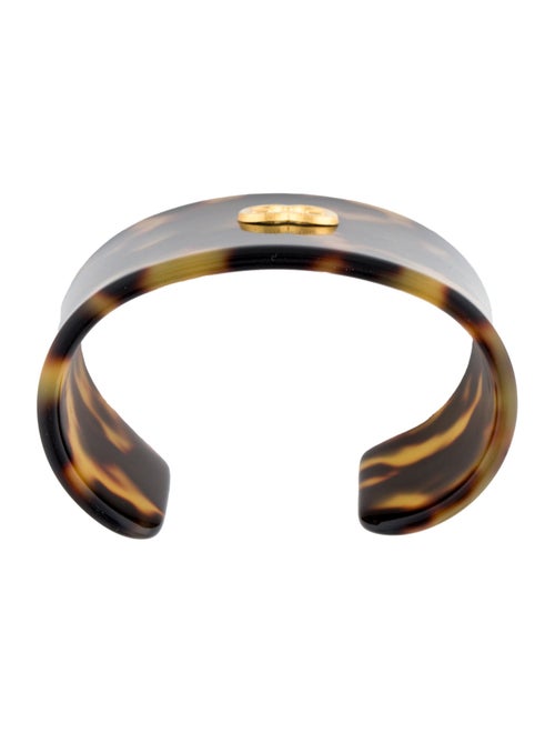 Escada Resin Logo Cuff Bracelet
