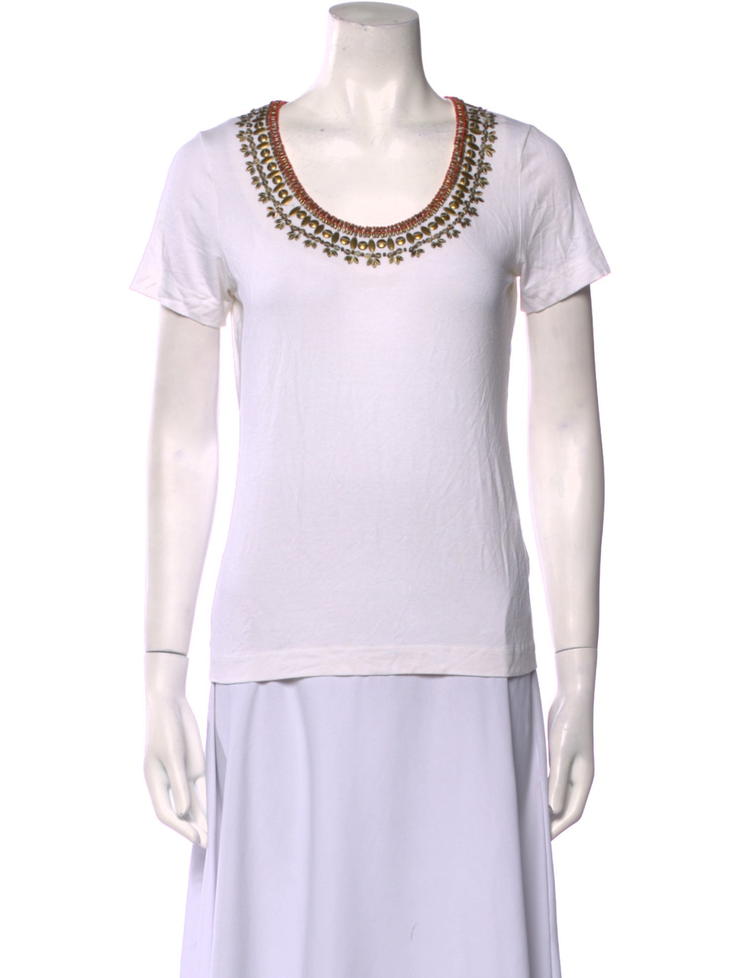 Escada Scoop Neck Short Sleeve T-Shirt