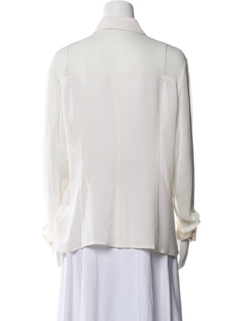 Escada Long Sleeve Button-Up Top