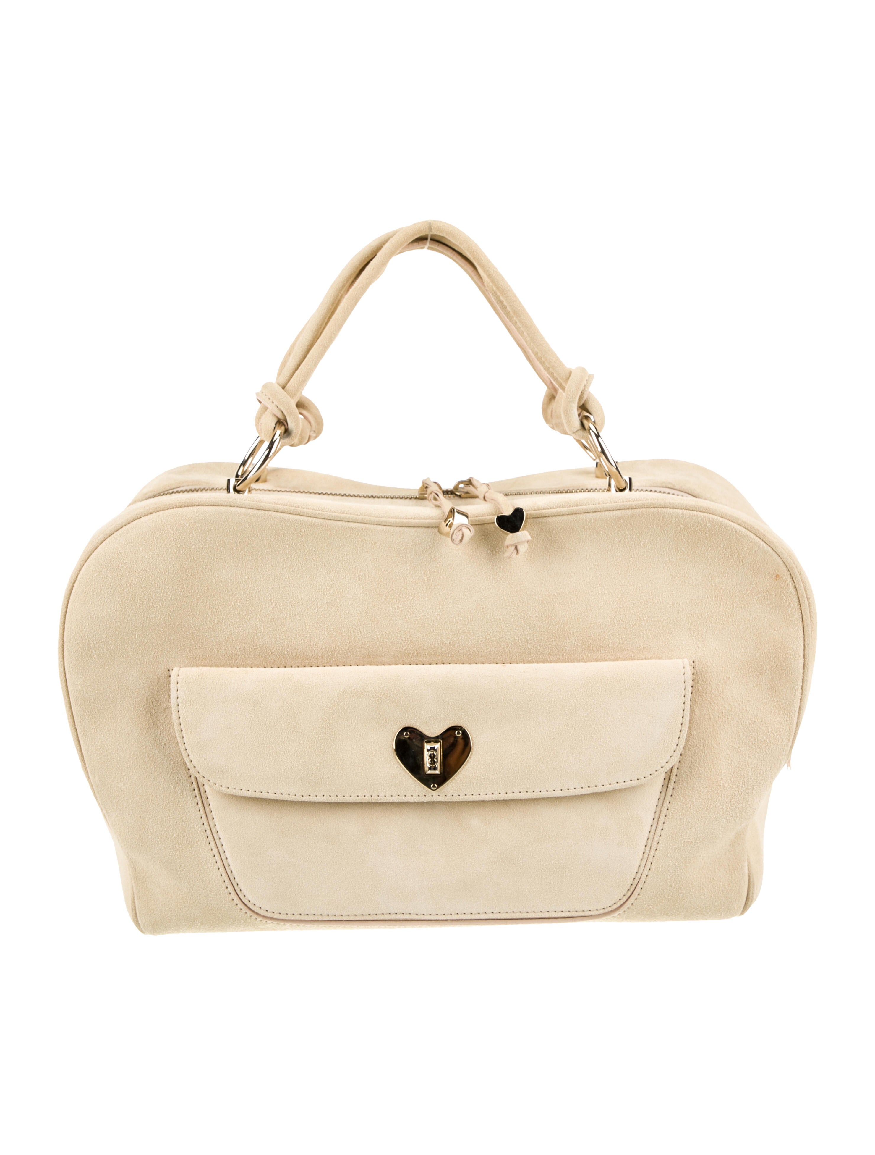 Escada Suede Top Handle Bag