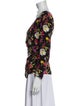 Escada Silk Floral Print Blouse