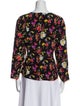 Escada Silk Floral Print Blouse