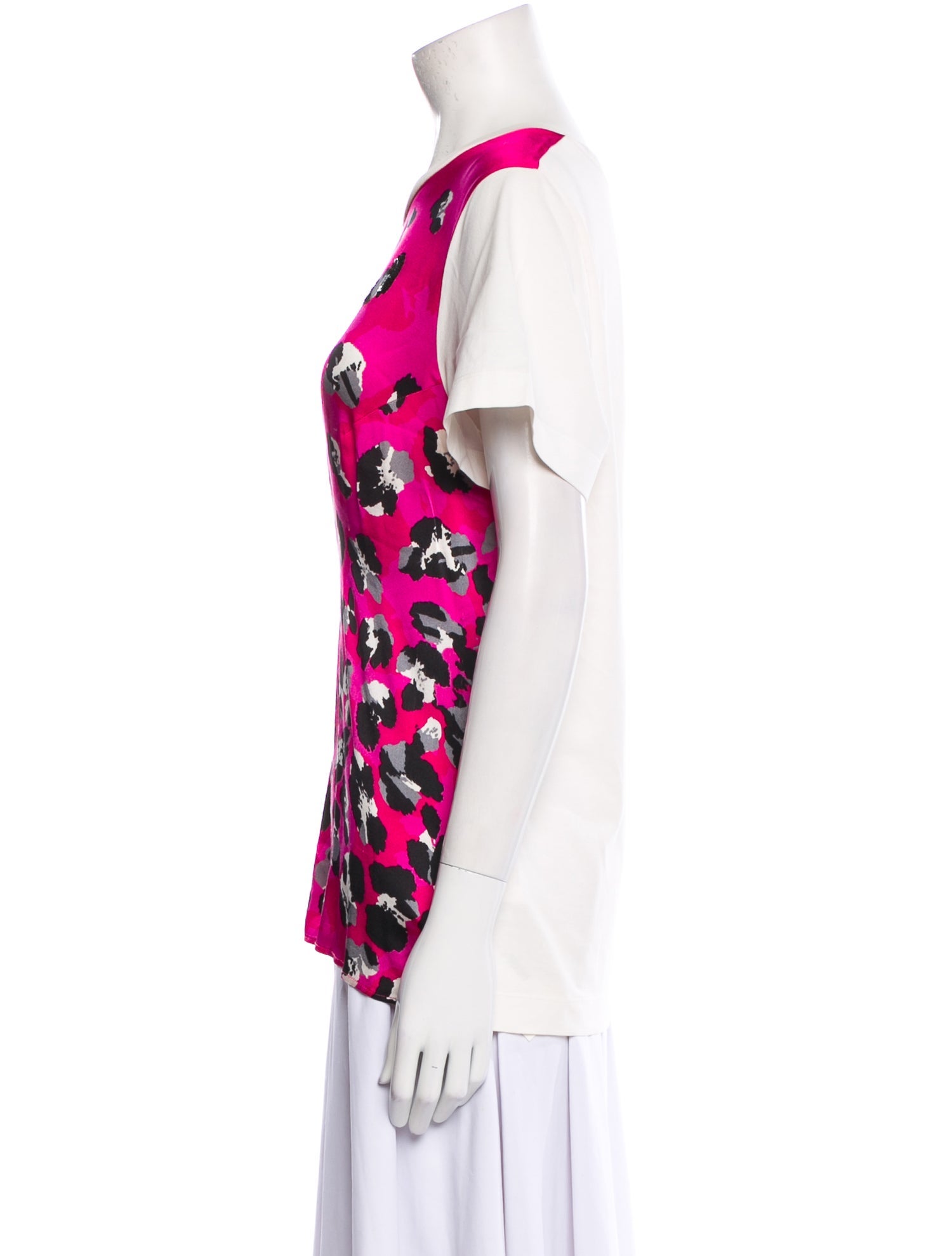 Escada Printed Bateau Neckline T-Shirt