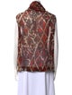 Escada Printed Cowl Neck Blouse