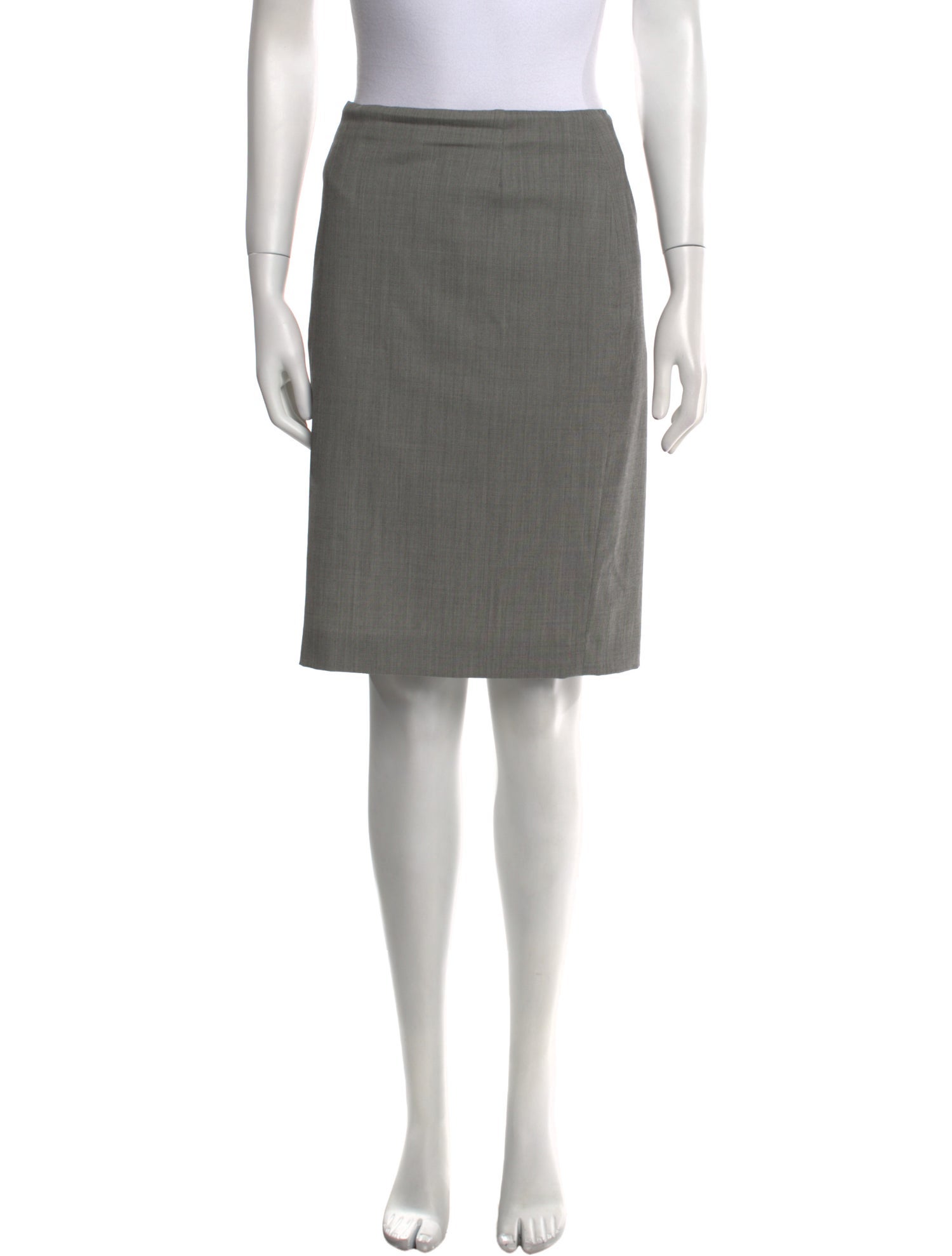 Escada Virgin Wool Knee-Length Skirt