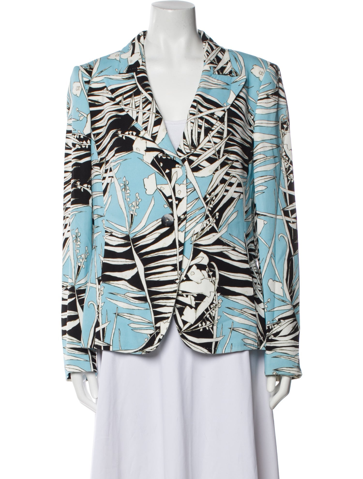 Escada Floral Print Blazer