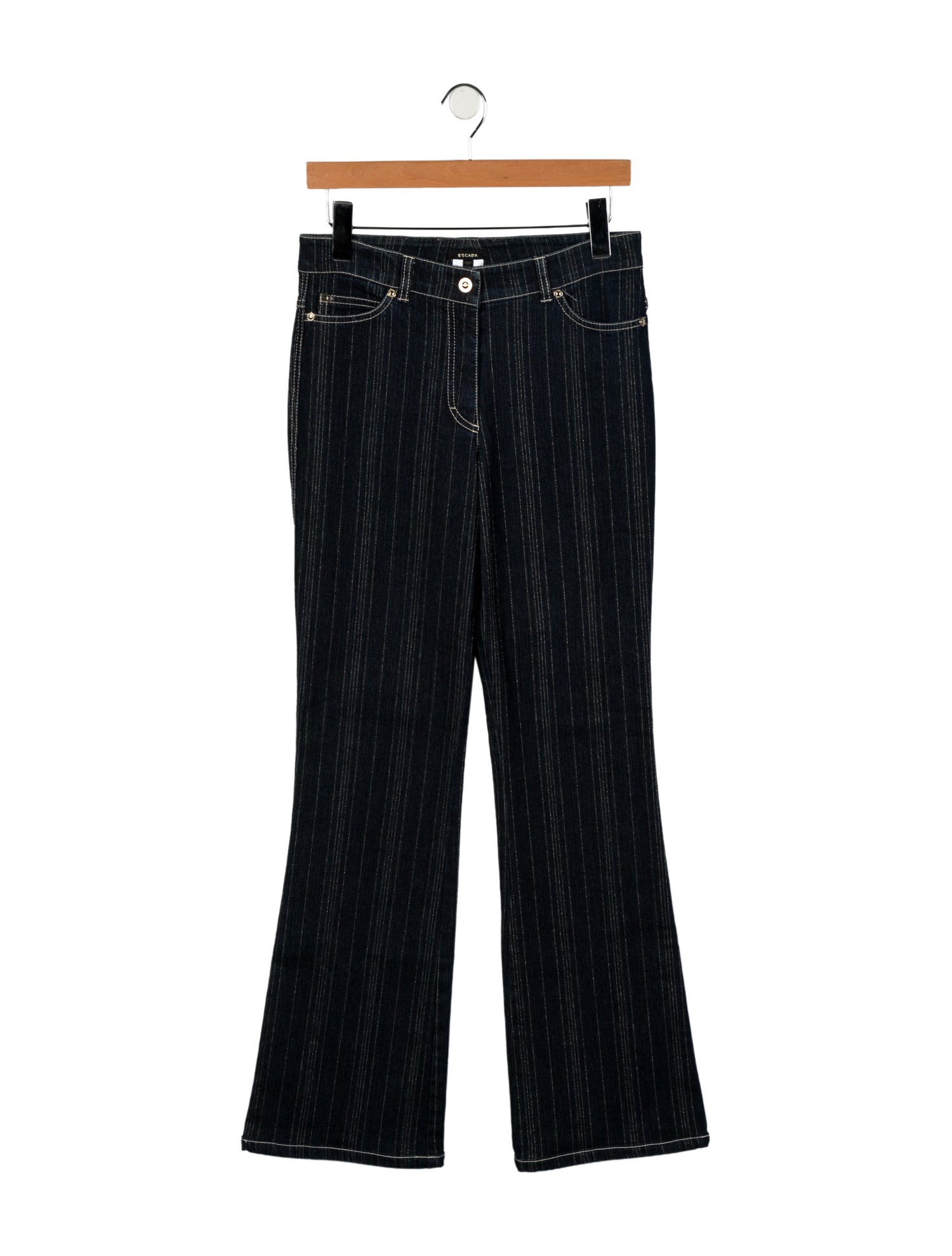 Escada Low-Rise Wide Leg Jeans