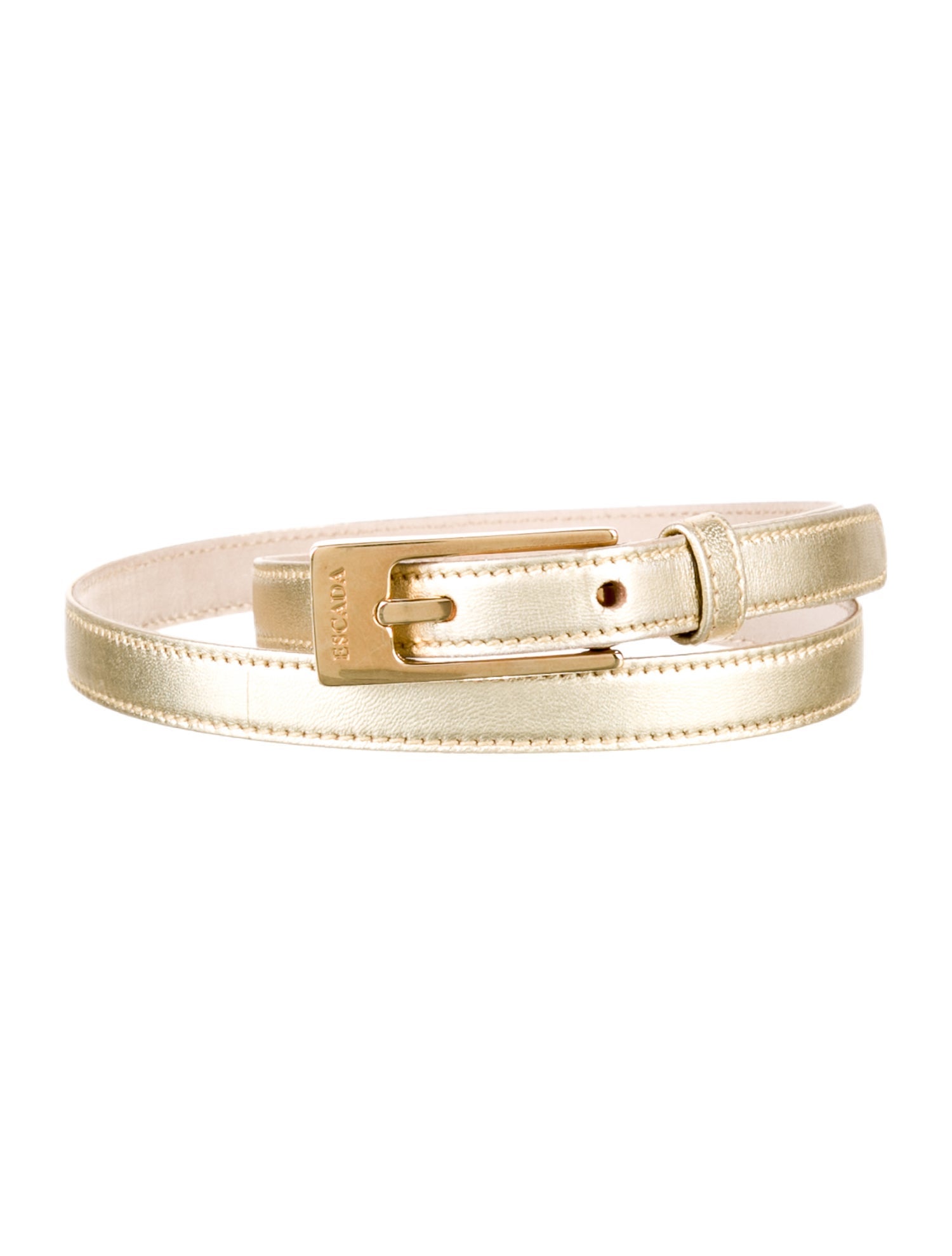 Escada Skinny Leather Belt