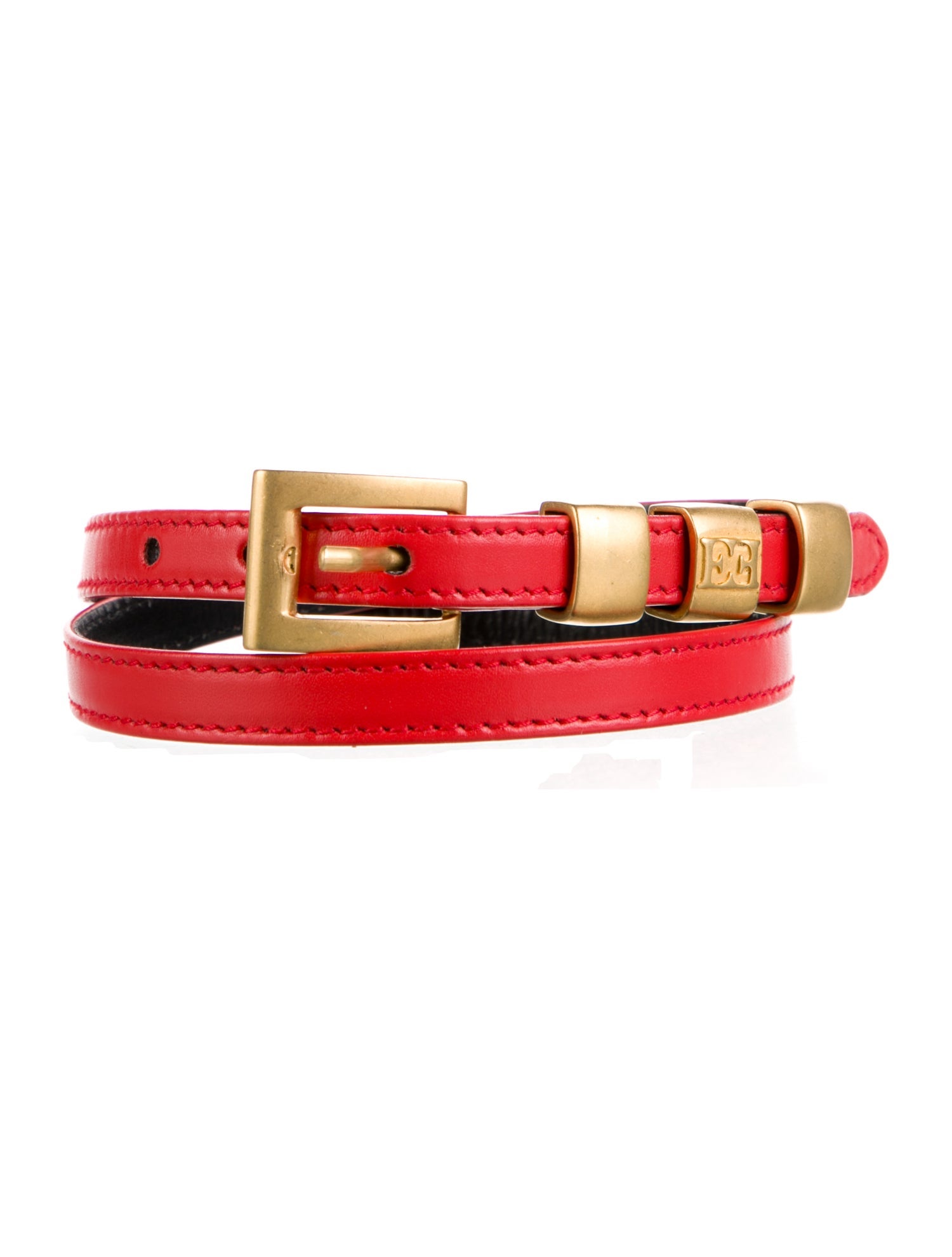 Escada Skinny Leather Belt
