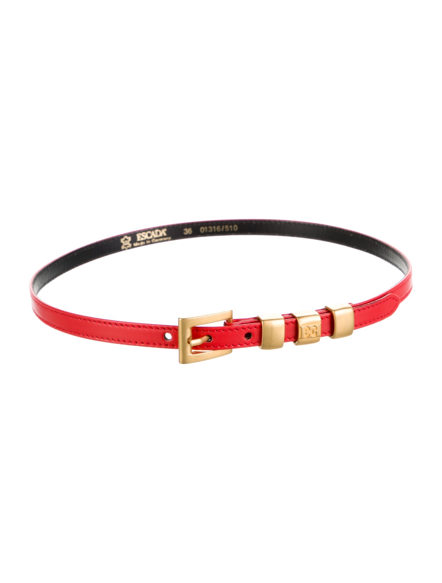 Escada Skinny Leather Belt