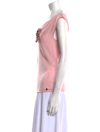 Escada Silk V-Neck Top