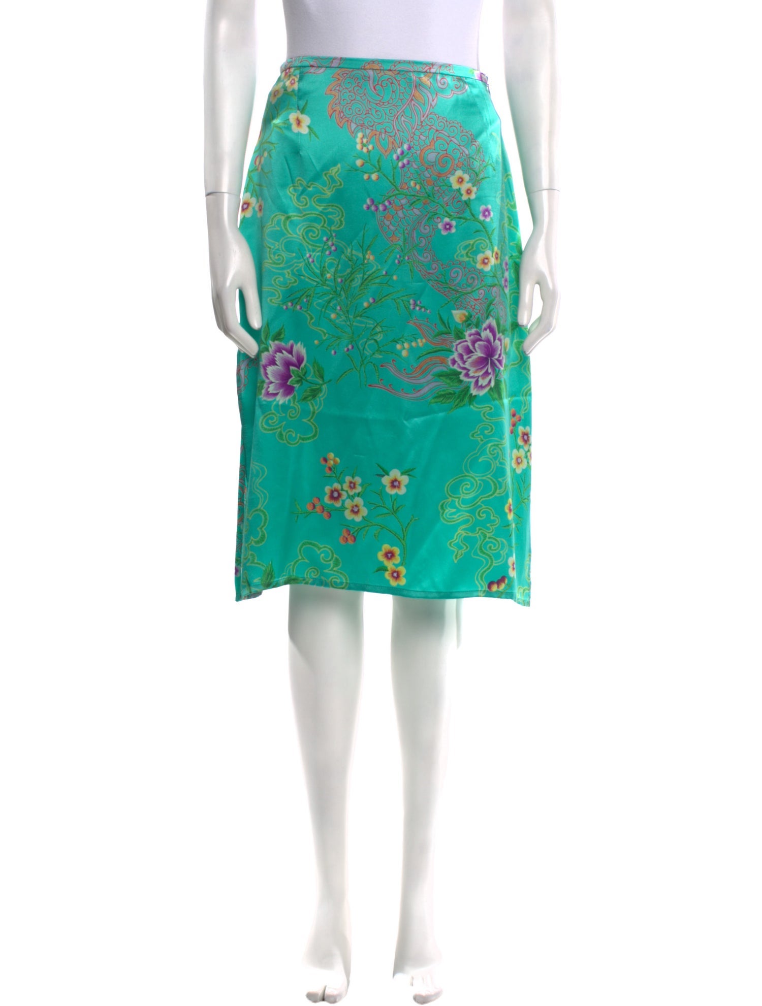 Escada Silk Knee-Length Skirt