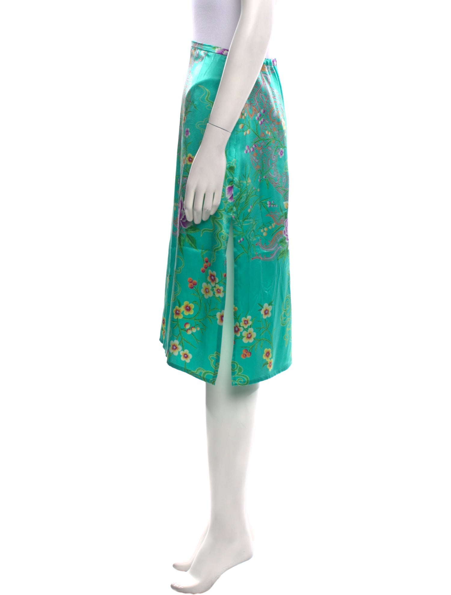 Escada Silk Knee-Length Skirt