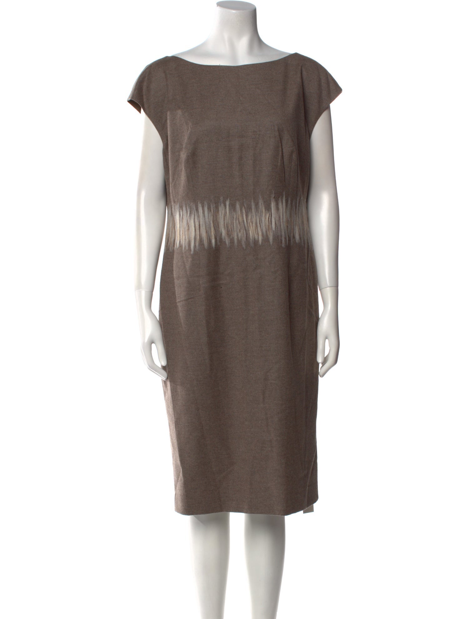 Escada Virgin Wool Midi Length Dress