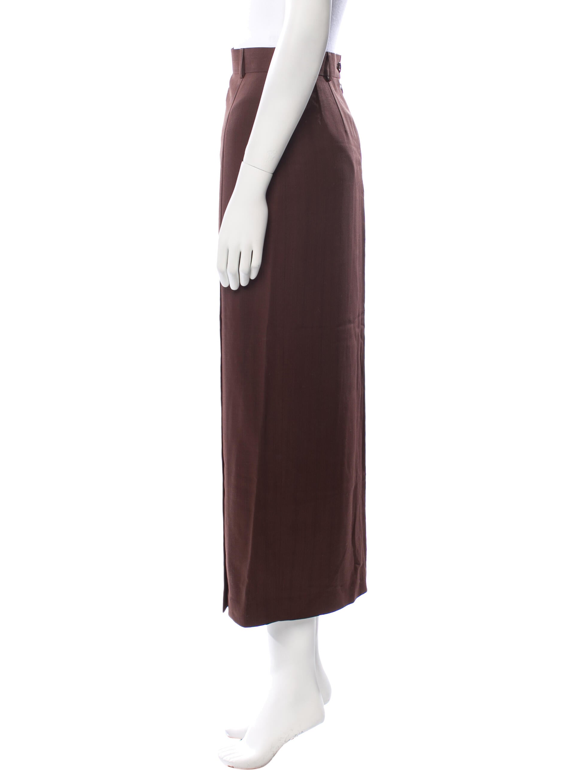 Escada Virgin Wool Midi Length Skirt