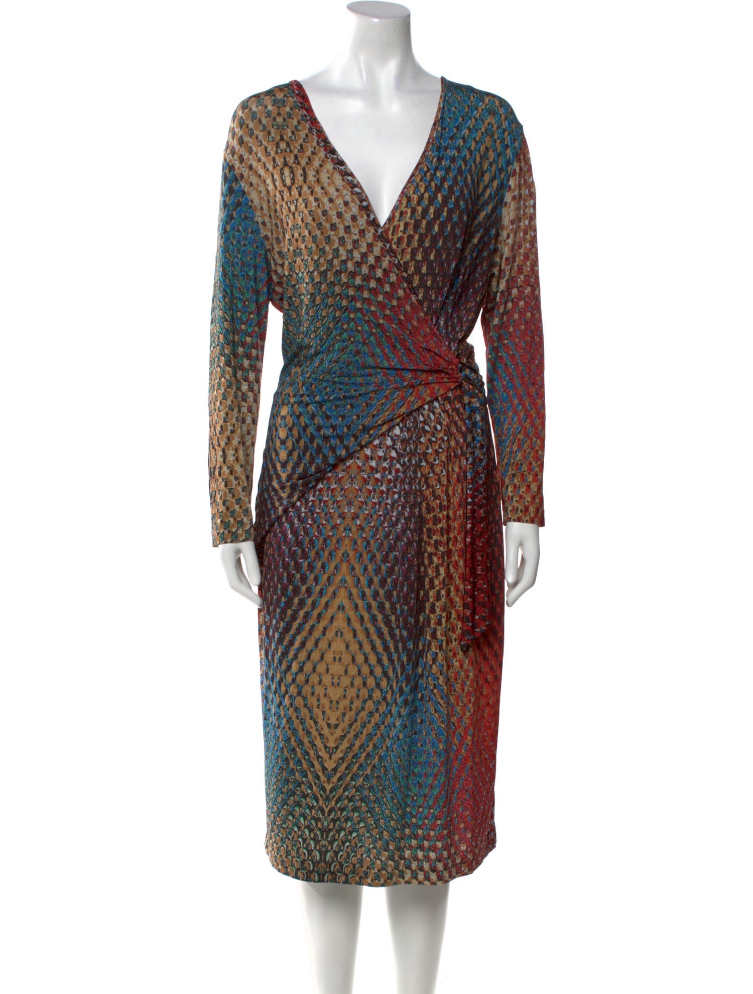 Escada Printed Knee-Length Dress