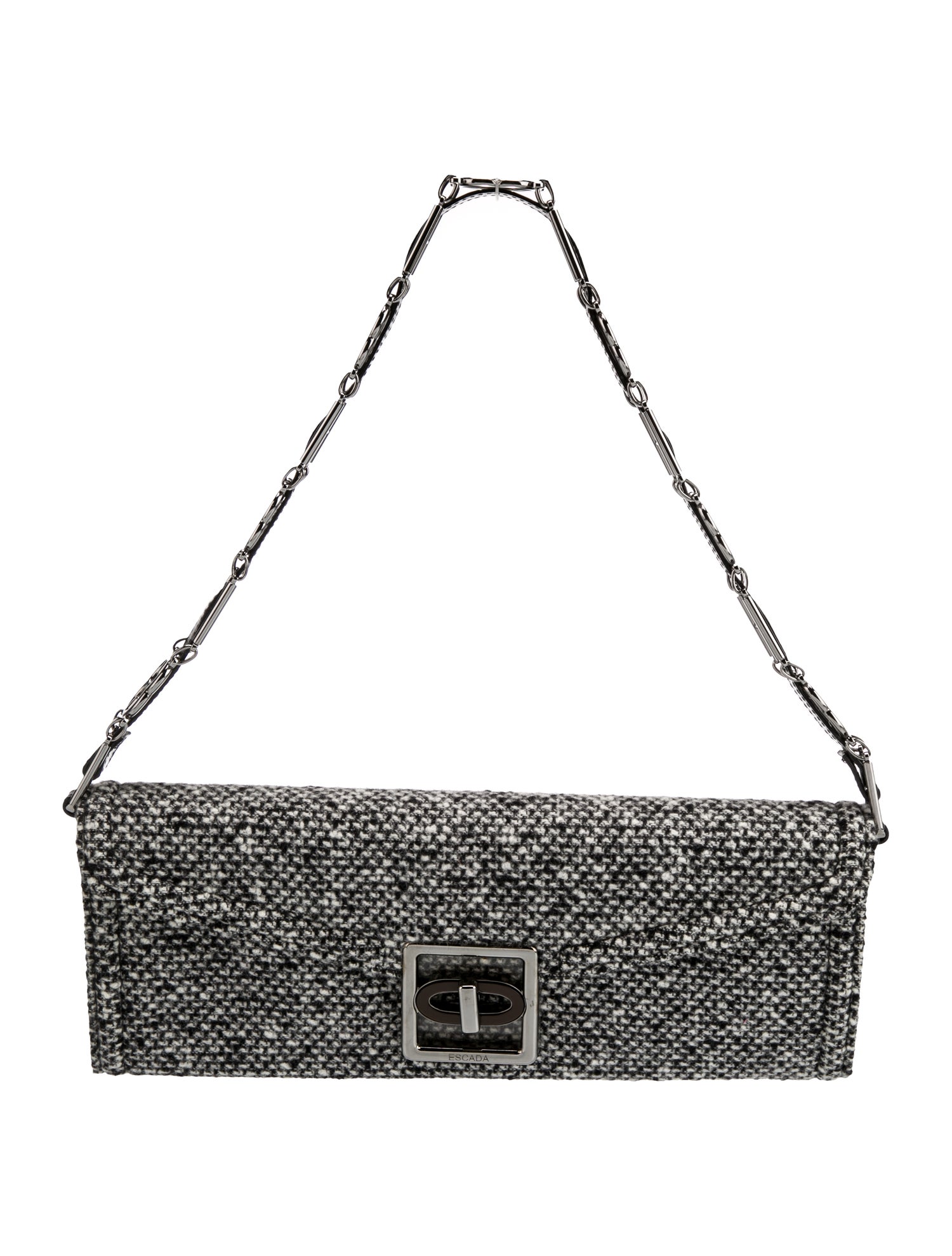 Escada Tweed Shoulder Bag