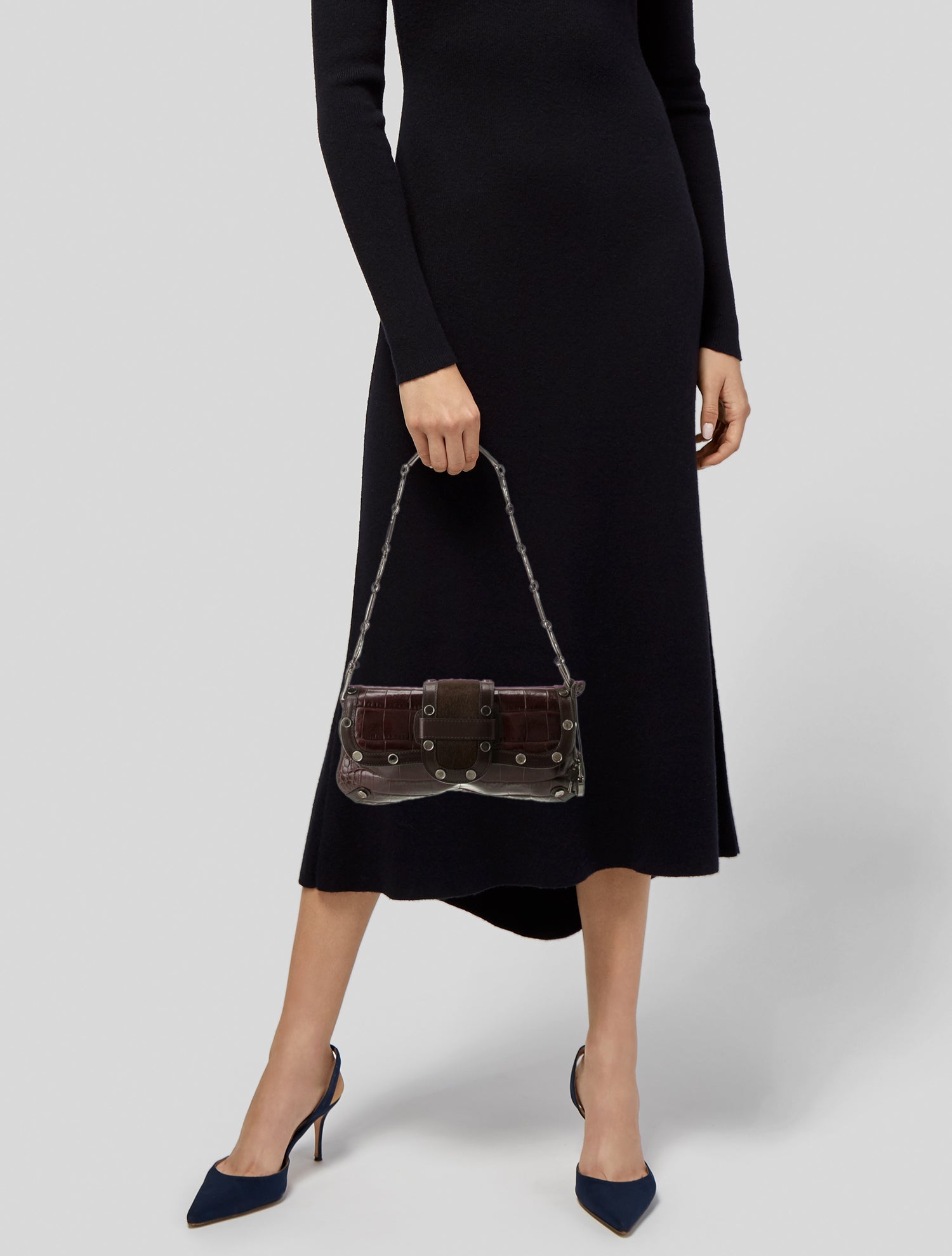 Escada Alligator Shoulder Bag