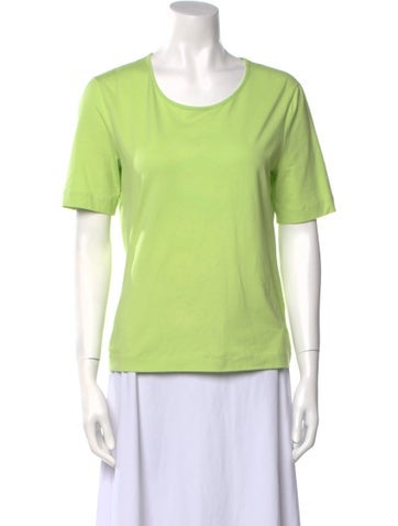 Escada Tops Scoop Neck Short Sleeve T-Shirt M