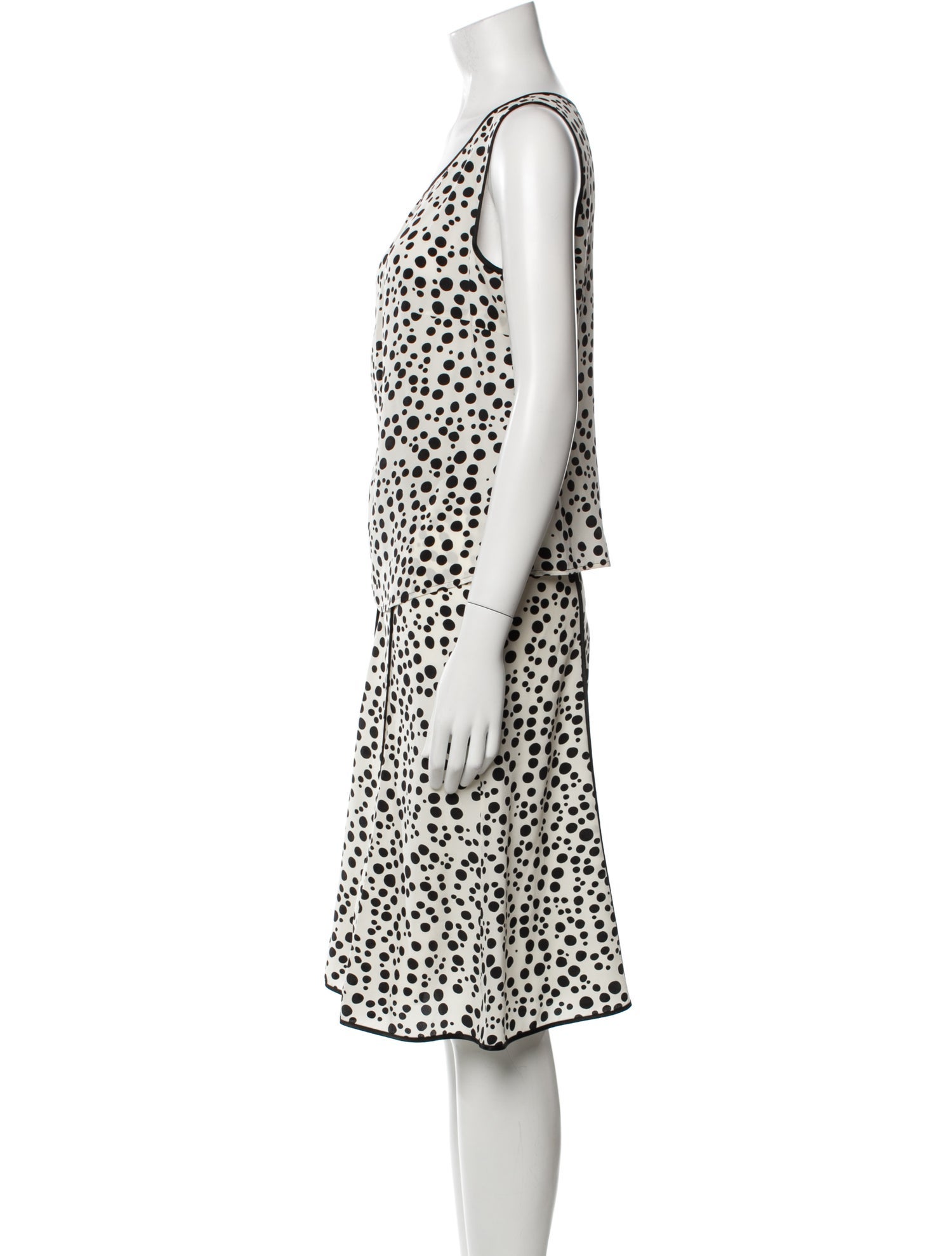 Escada Silk Printed Skirt Suit