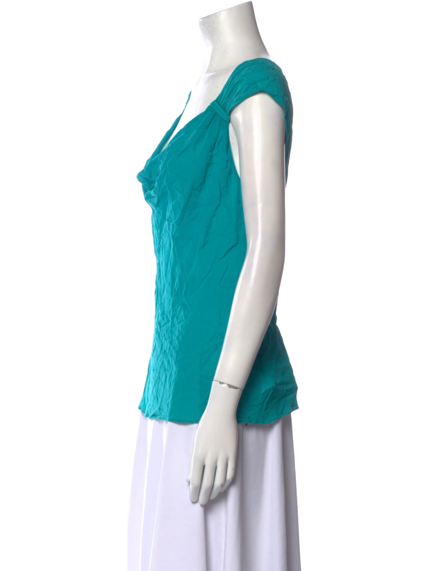 Escada Silk Cowl Neck Blouse