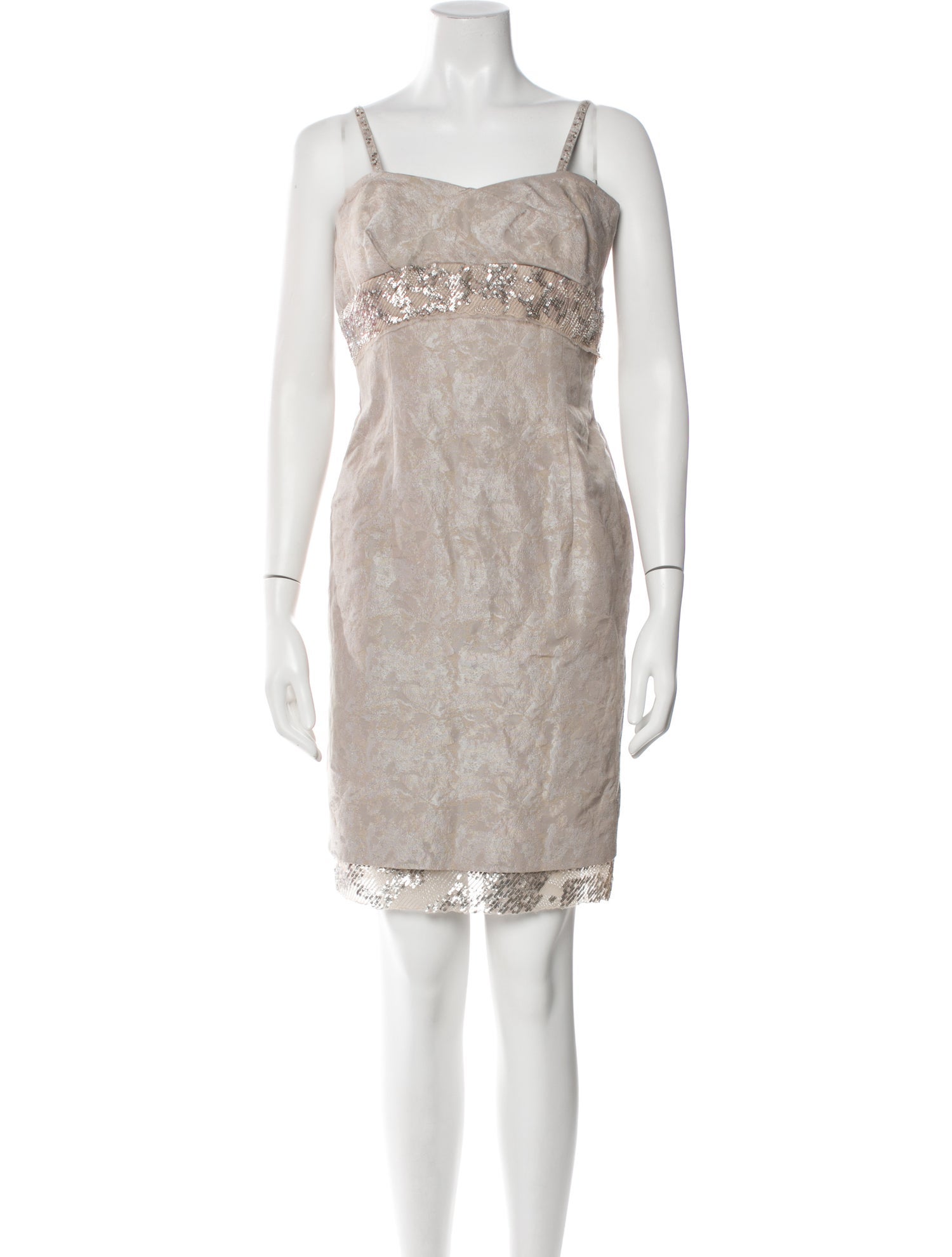 Escada Square Neckline Mini Dress