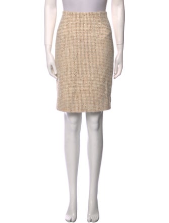 Escada Tweed Pattern Knee-Length Skirt