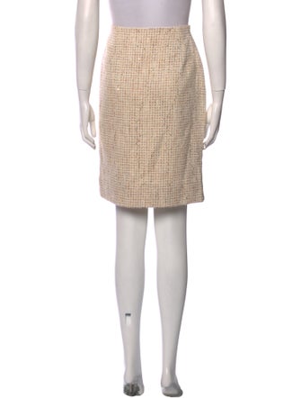 Escada Tweed Pattern Knee-Length Skirt