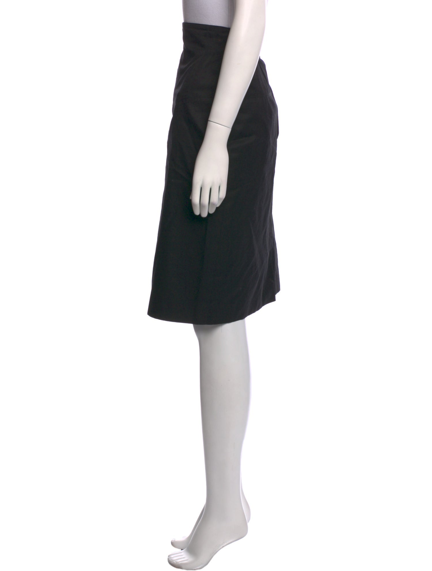 Escada Pleated Accents Knee-Length Skirt