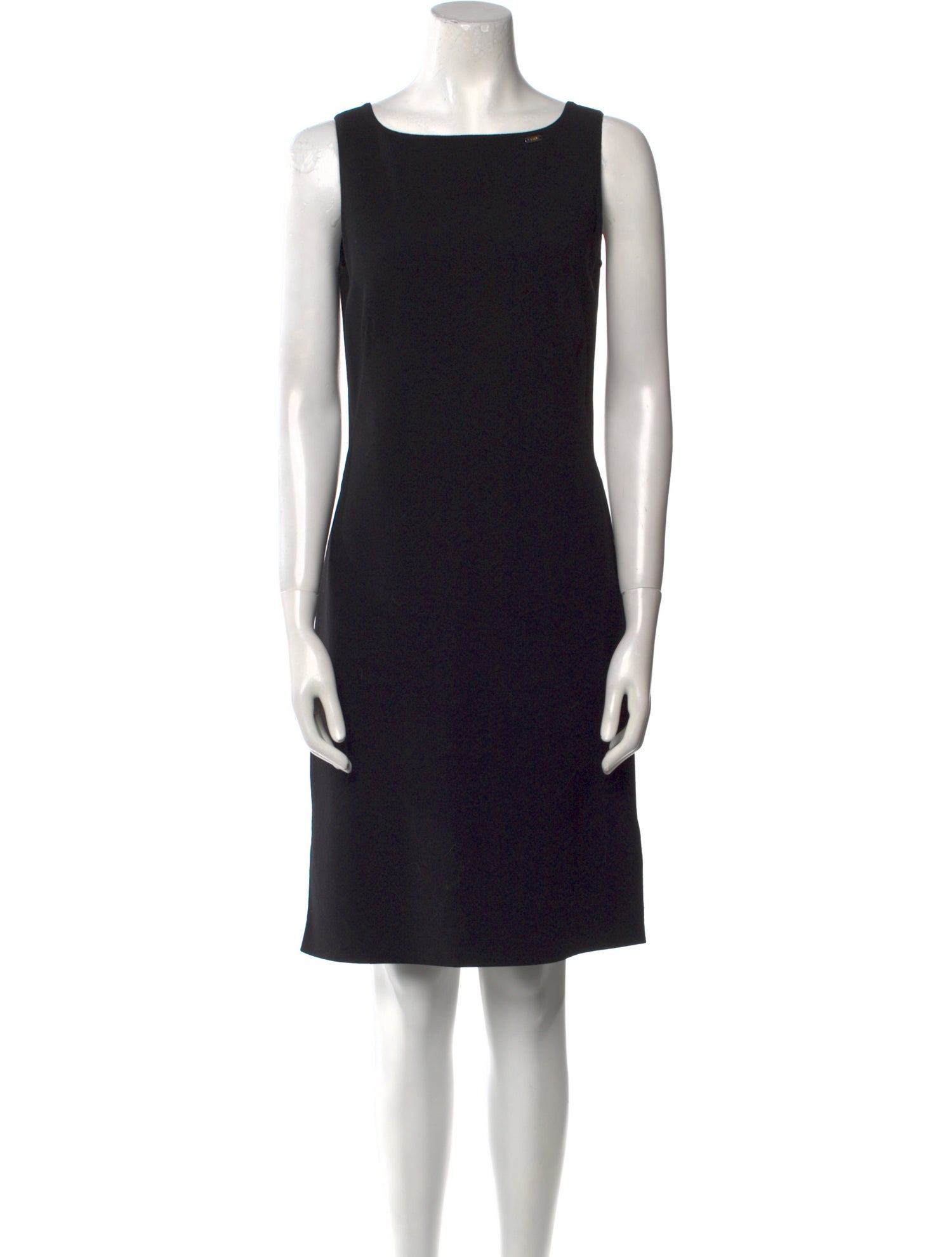 Escada Bateau Neckline Knee-Length Dress