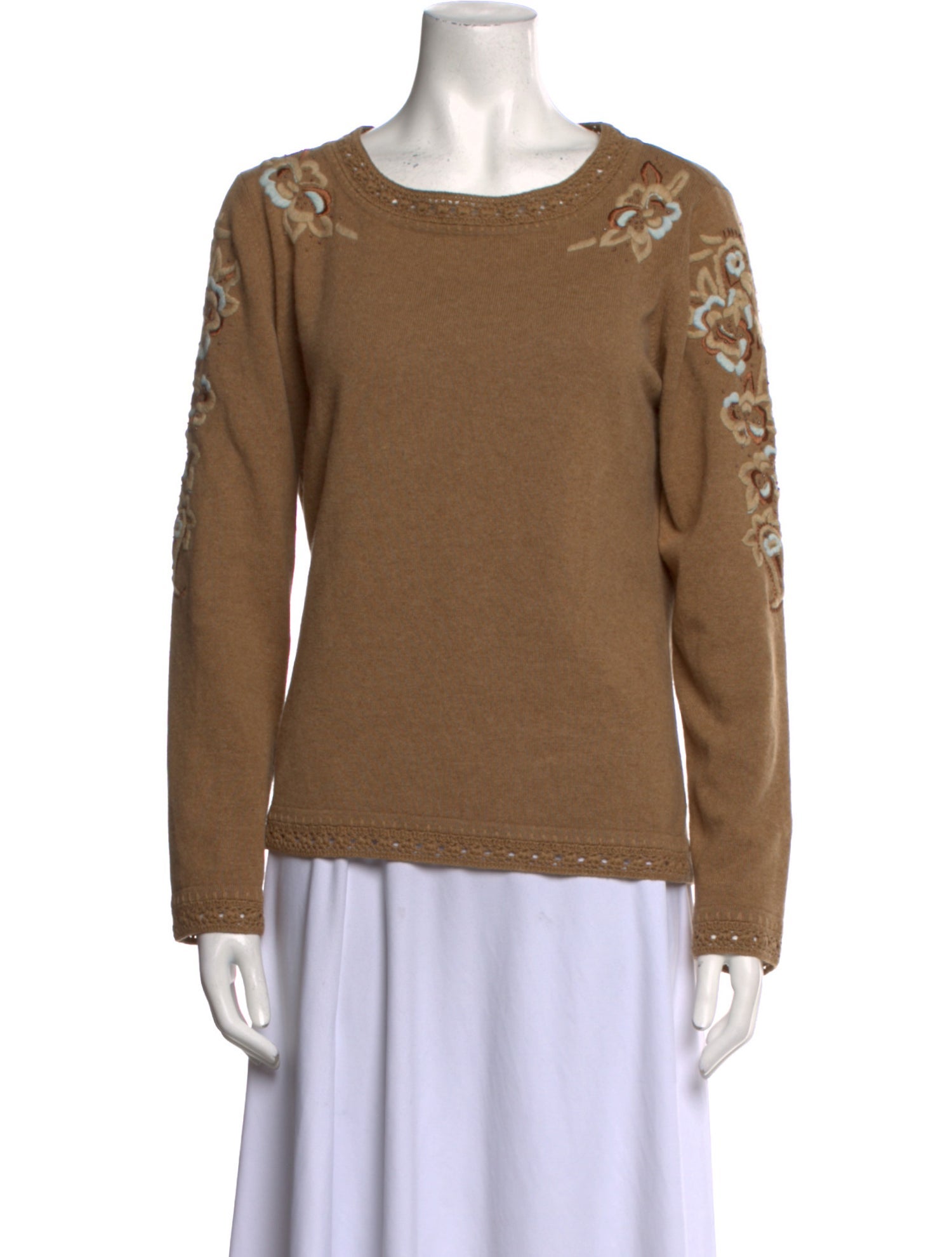 Escada Wool Scoop Neck Sweatshirt