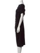 Escada Bateau Neckline Midi Length Dress
