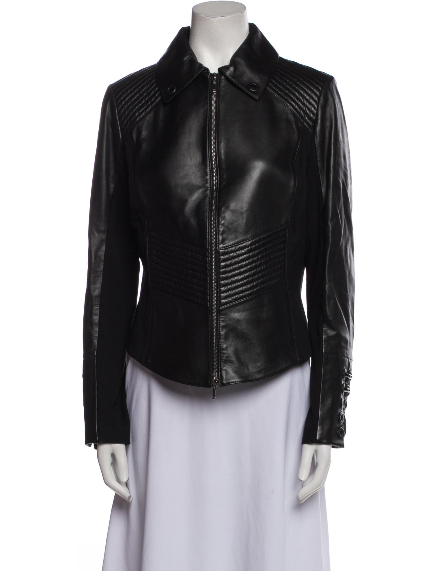 Escada Leather Biker Jacket