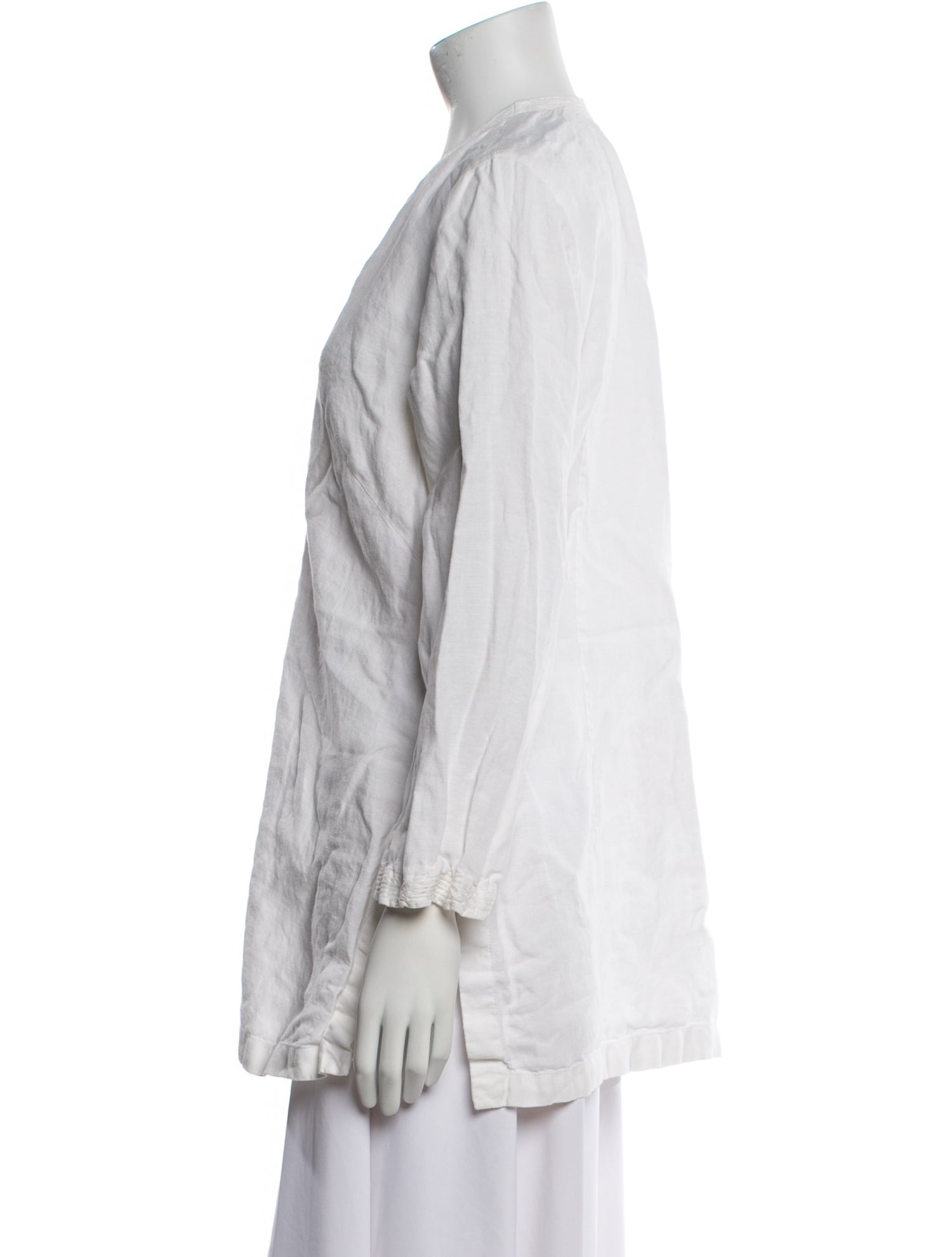 Escada Linen V-Neck Tunic