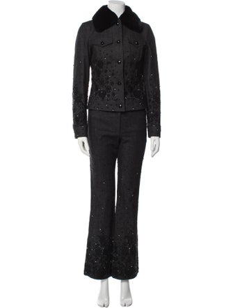 Escada Patterned Pantsuit
