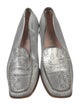 Escada Leather Printed Loafers