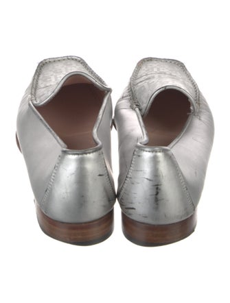 Escada Leather Printed Loafers