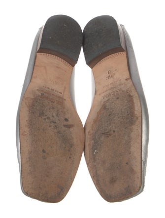 Escada Leather Printed Loafers
