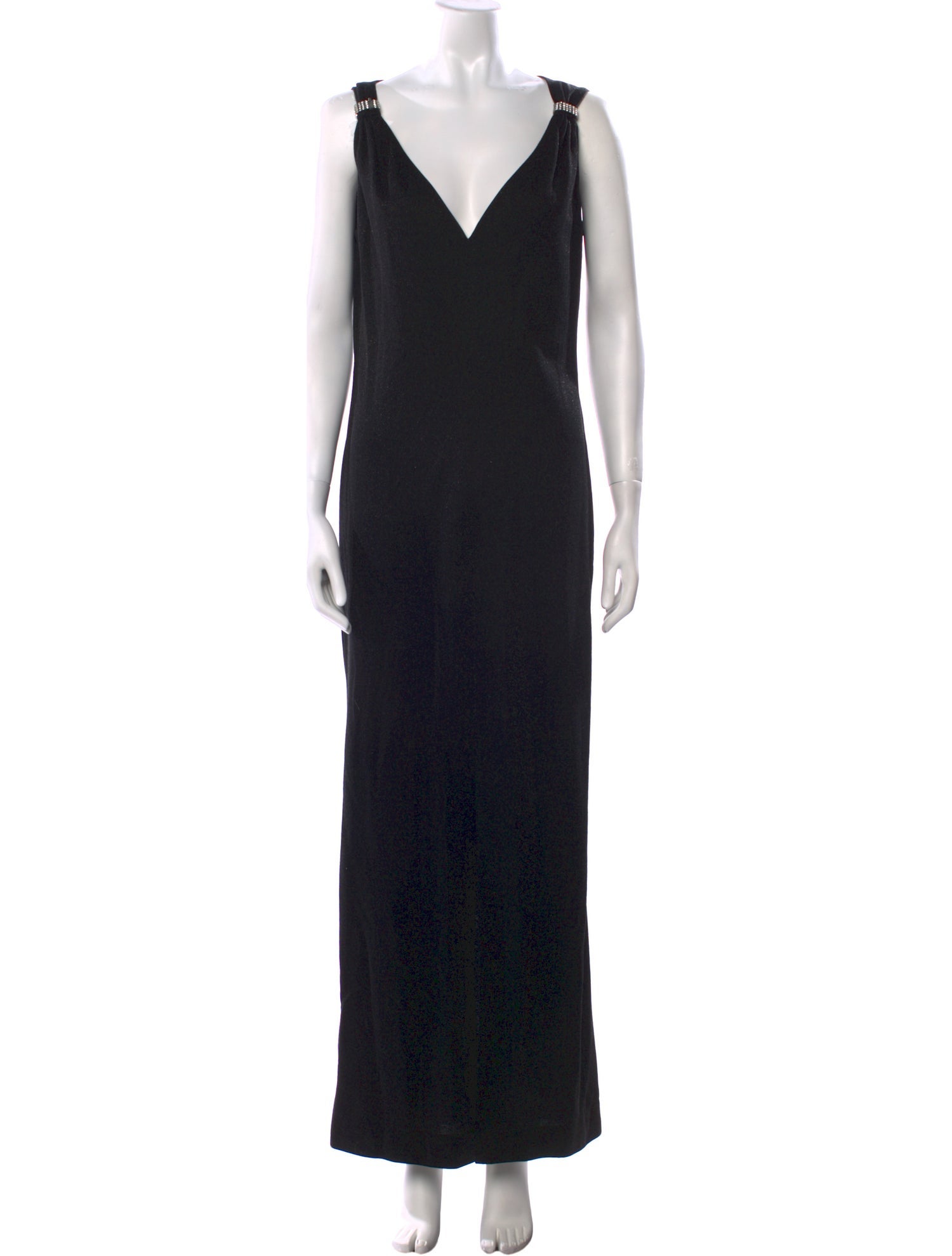 Escada V-Neck Long Dress