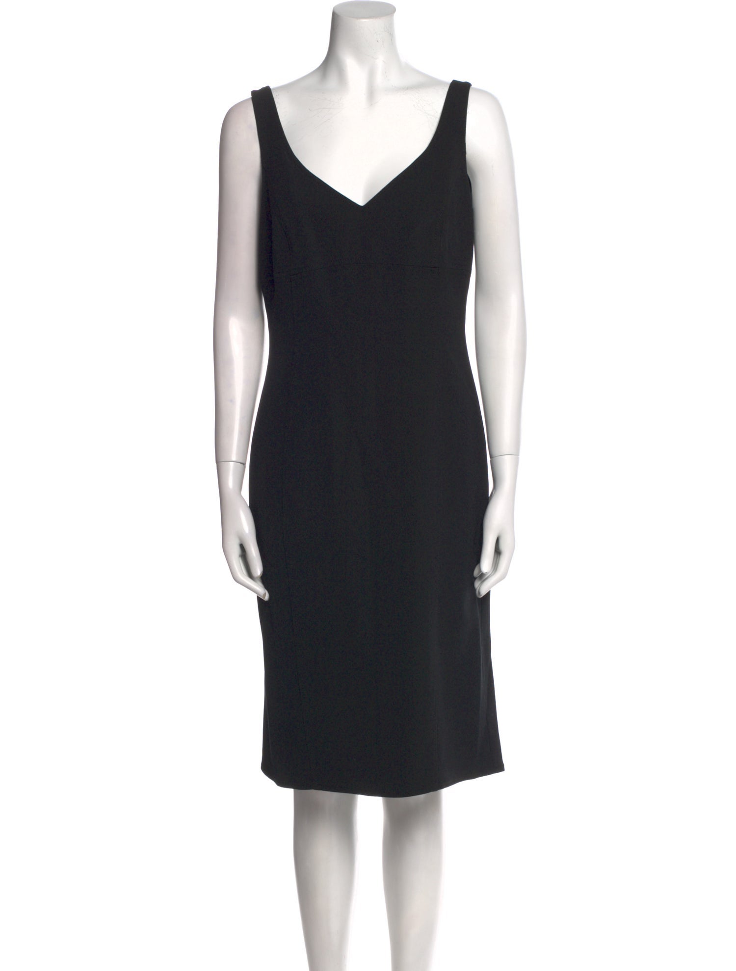 Escada V-Neck Knee-Length Dress