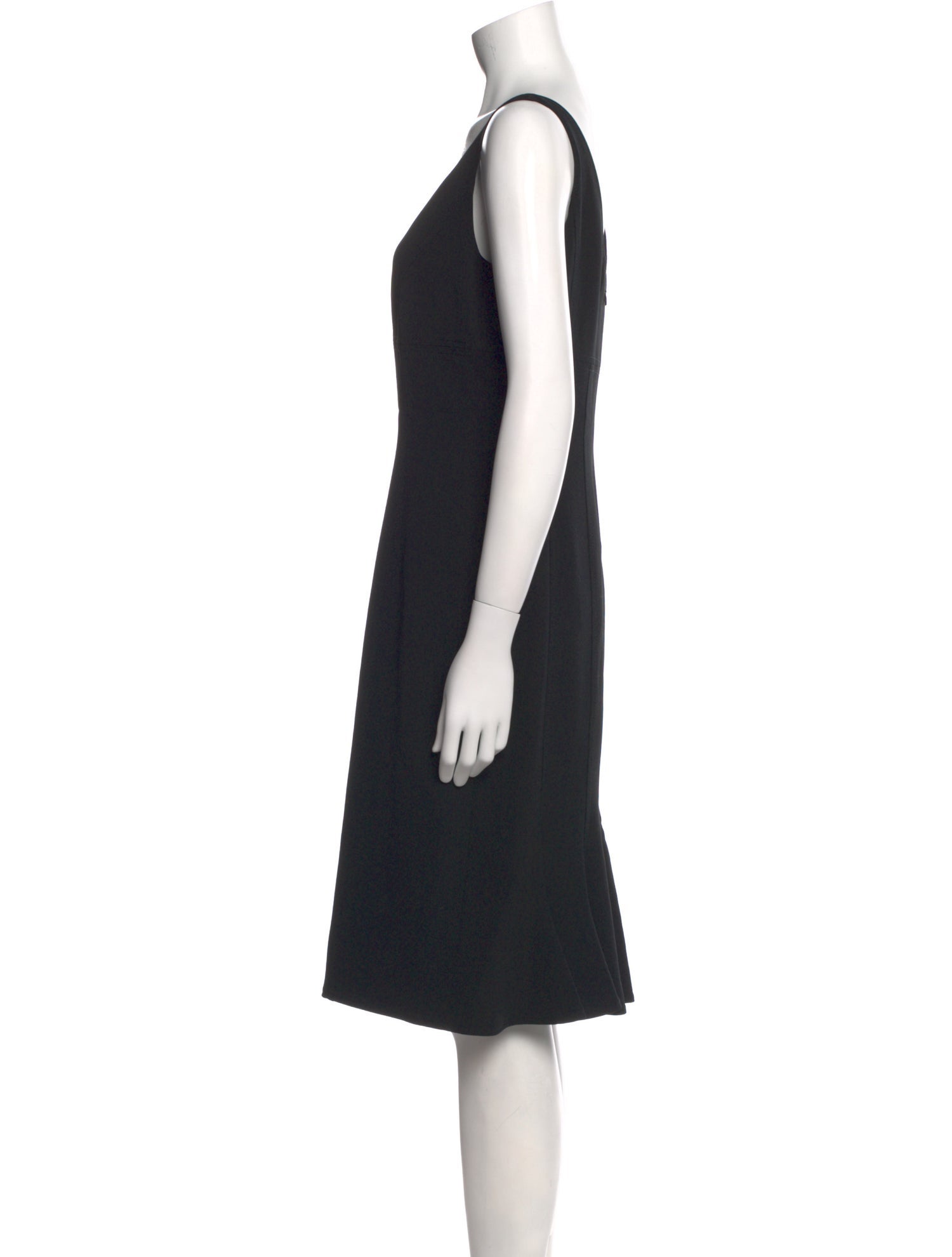 Escada V-Neck Knee-Length Dress