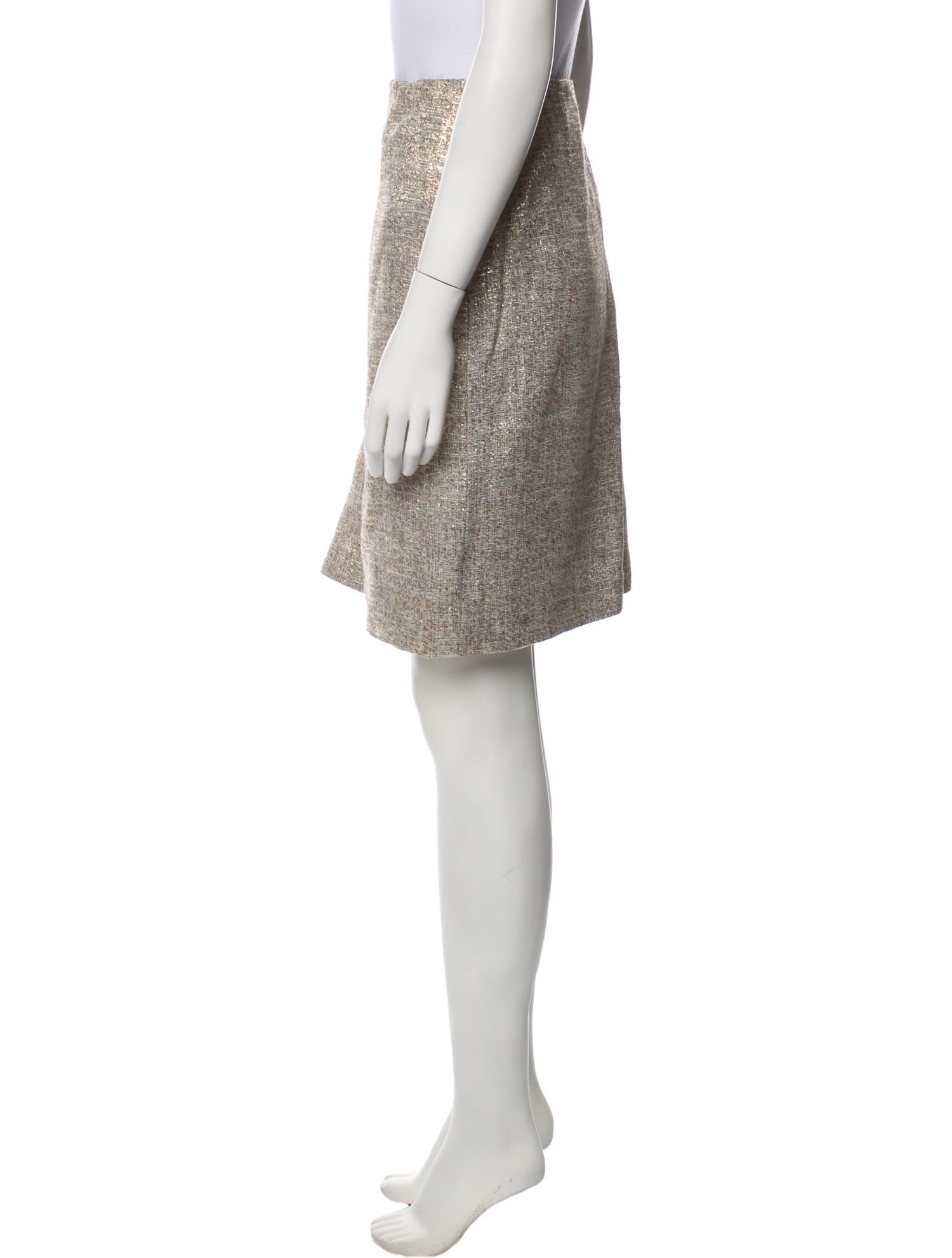 Escada Glitter Accents Knee-Length Skirt