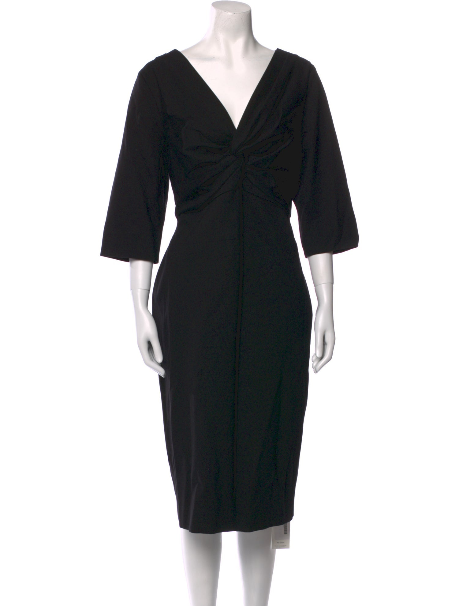 Escada V-Neck Midi Length Dress